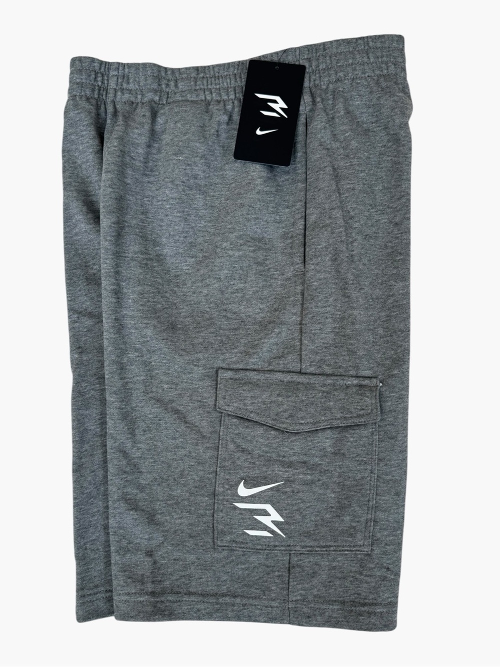Nike 3BRAND Boys XL Cargo Shorts Gray Heather Athletic Y2K Streetwear NWT